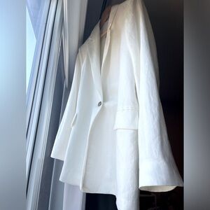 NWT Zara linen blazer size L